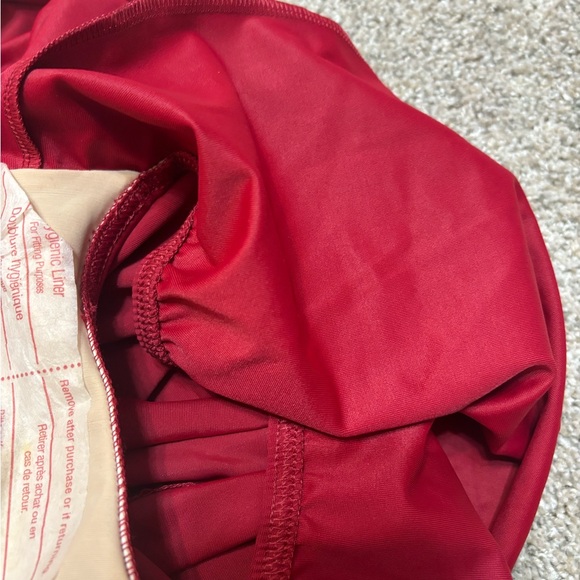 Lands' End Women' Slender Tunic One Piece Swimsuit Tummy Control Red Size 16 - Picture 10 of 10